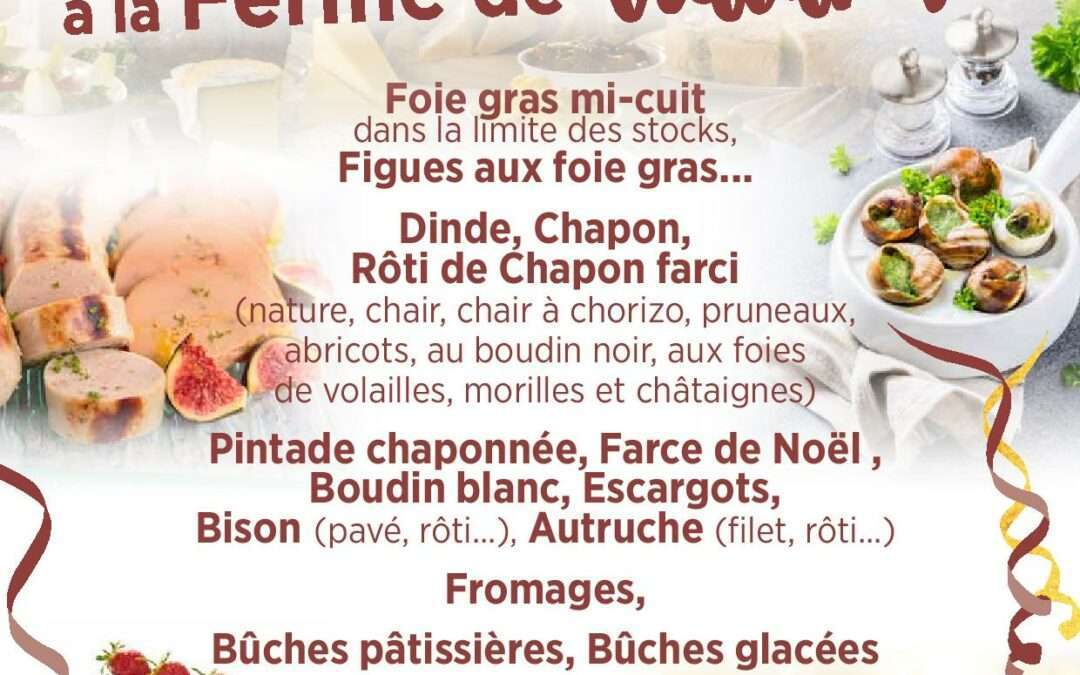 Commandez vos produits festifs